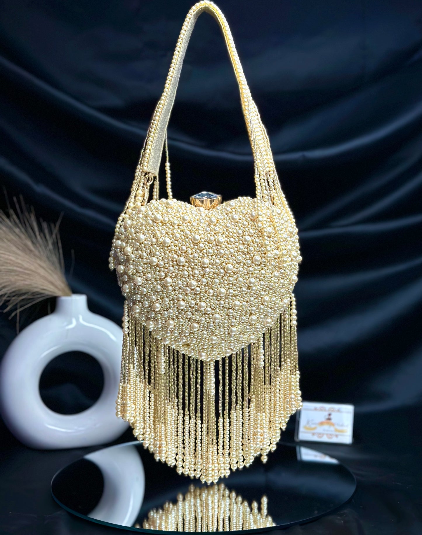 Premium Pearl Heart Bag