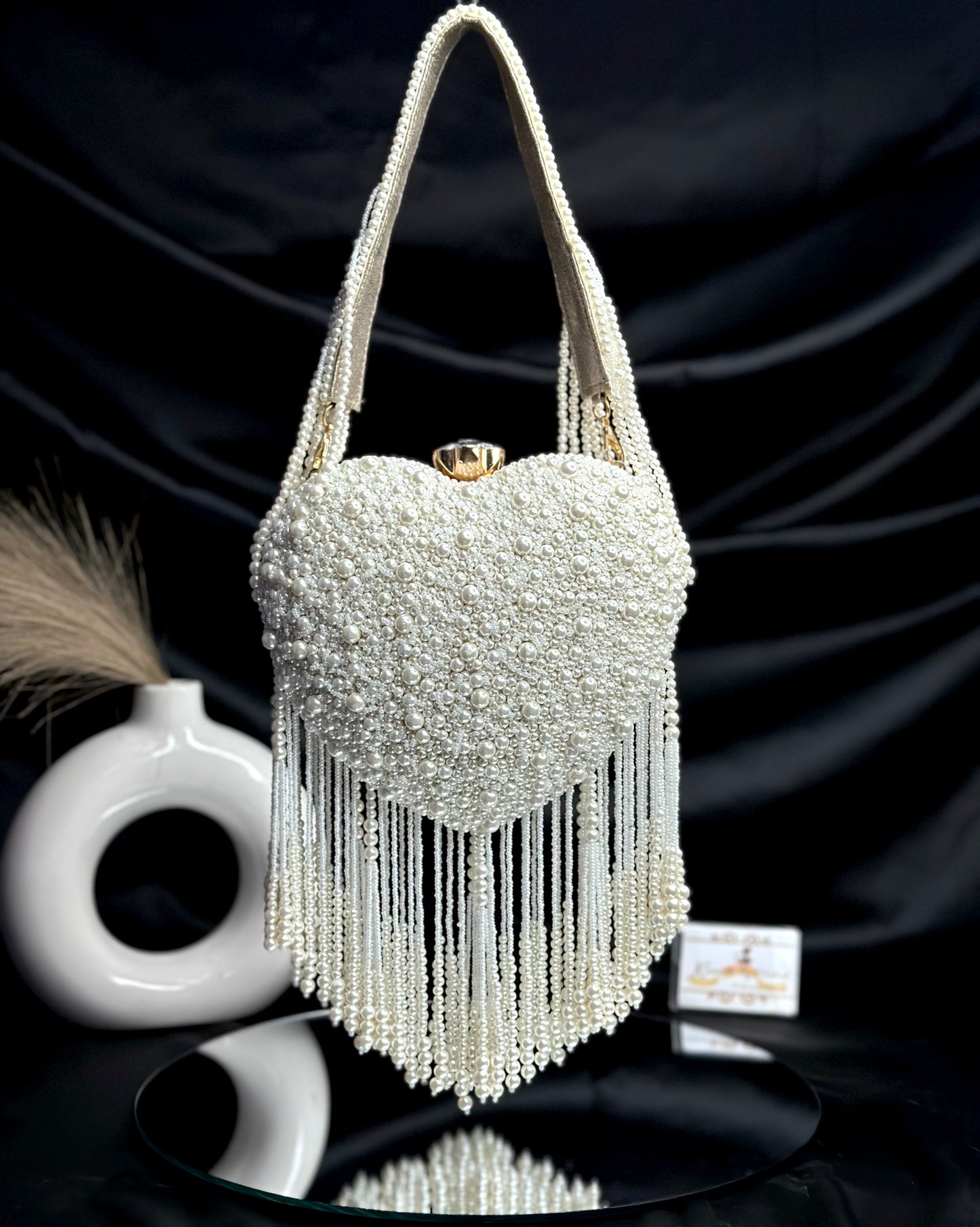 Premium Pearl Heart Bag
