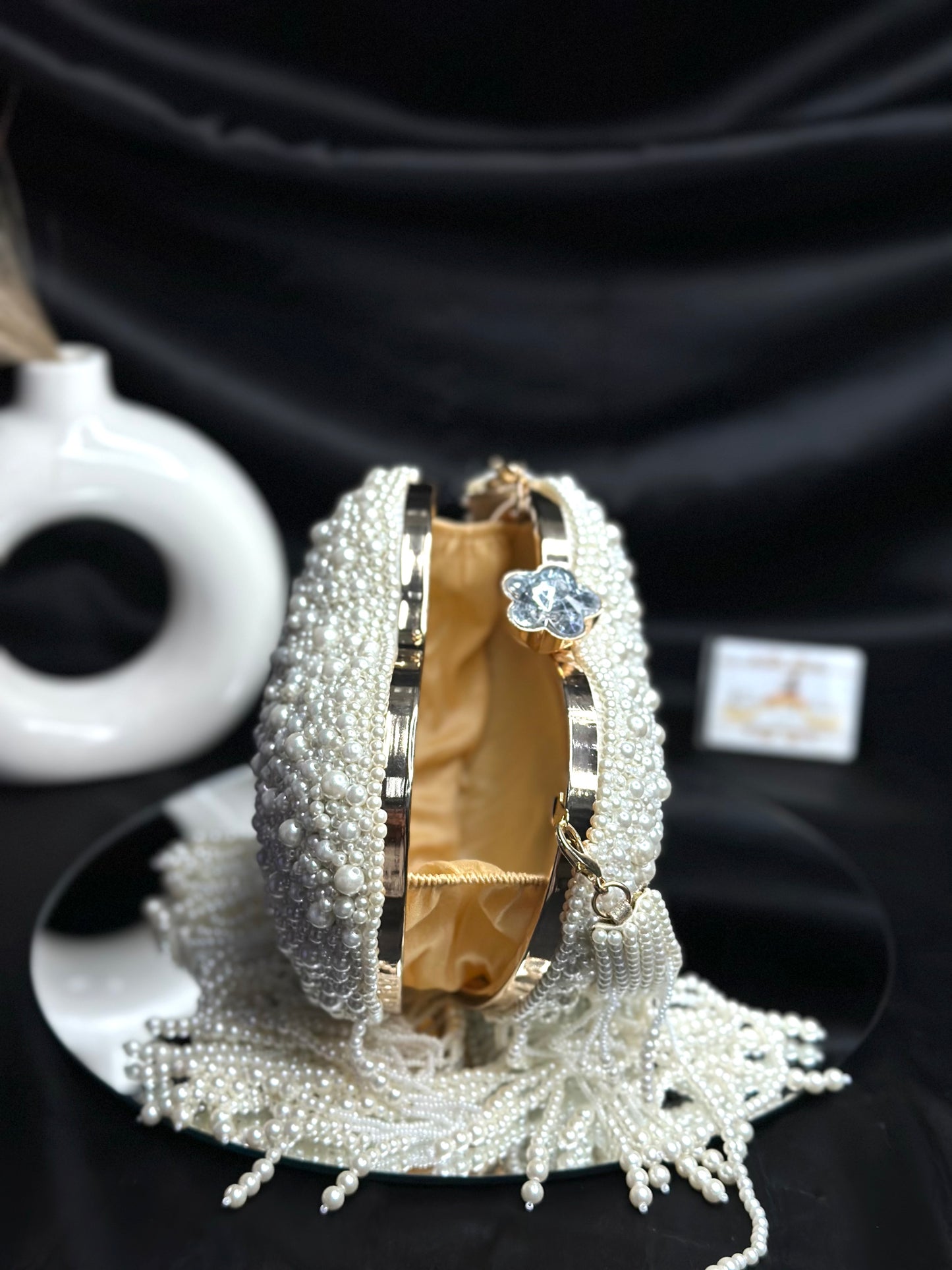 Premium Pearl Heart Bag