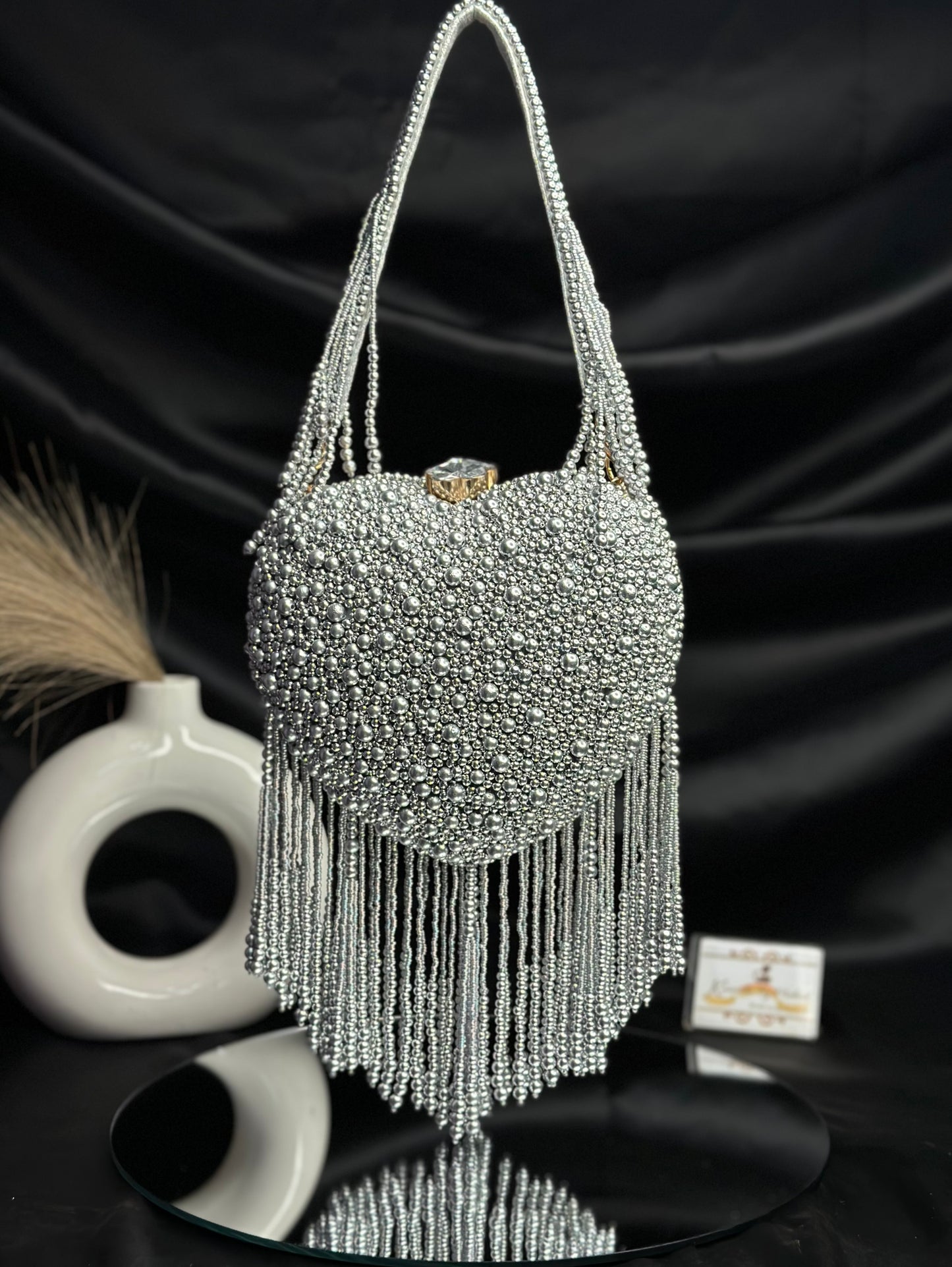 Premium Pearl Heart Bag