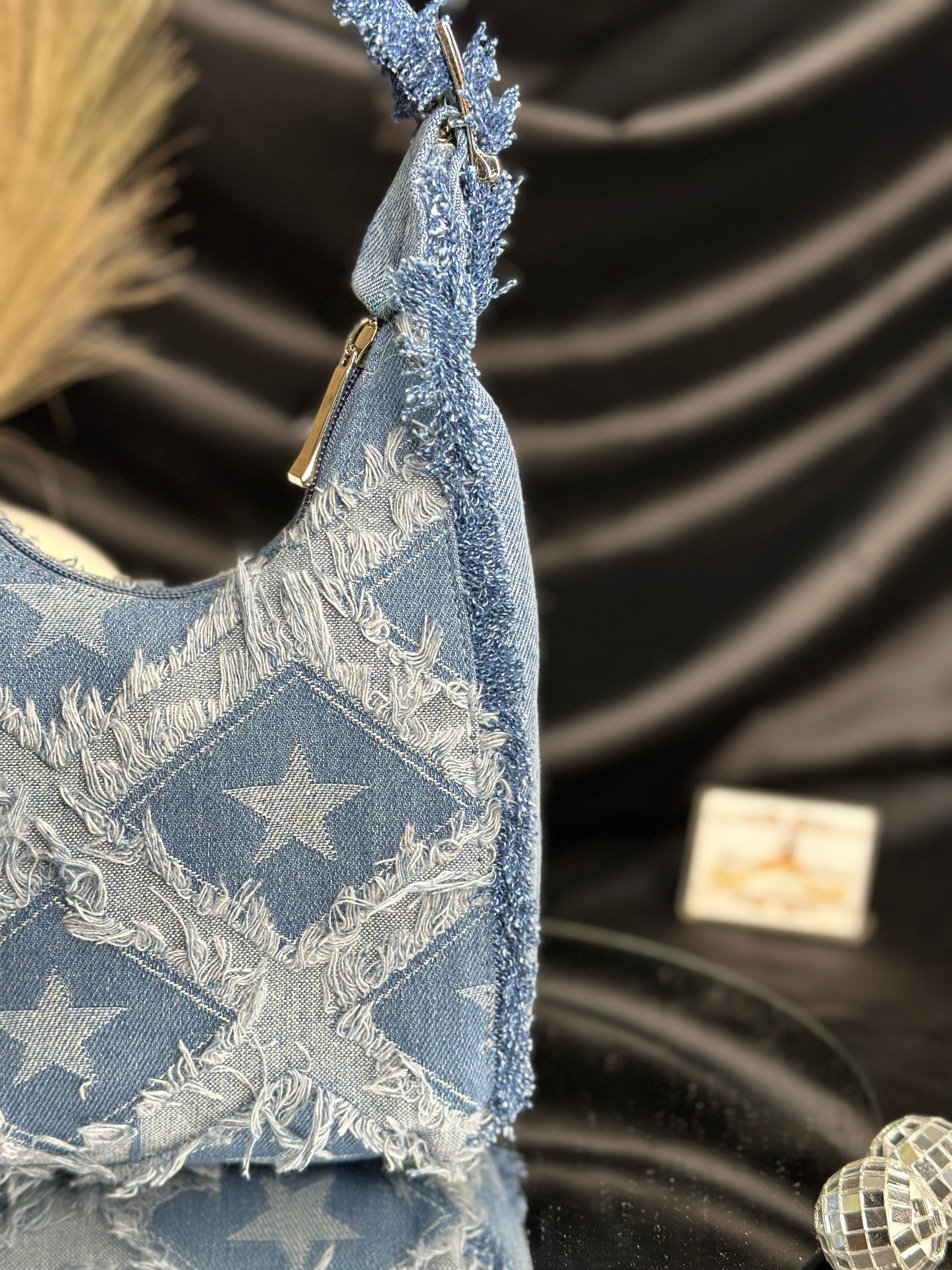 Denim Bucket Bag