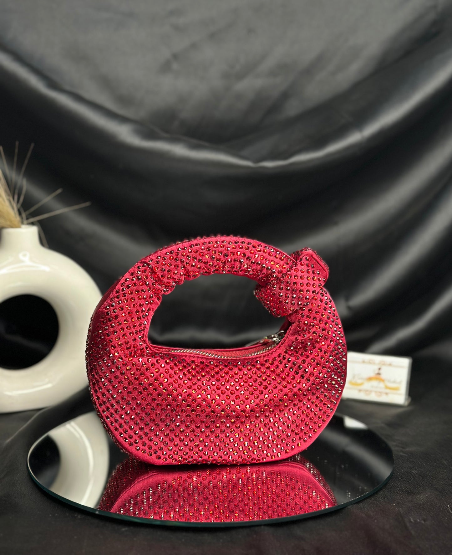 Scarlet Rhinestone Bag