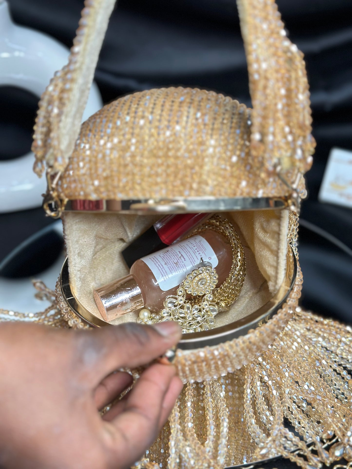 Crystal Cosmo Bag