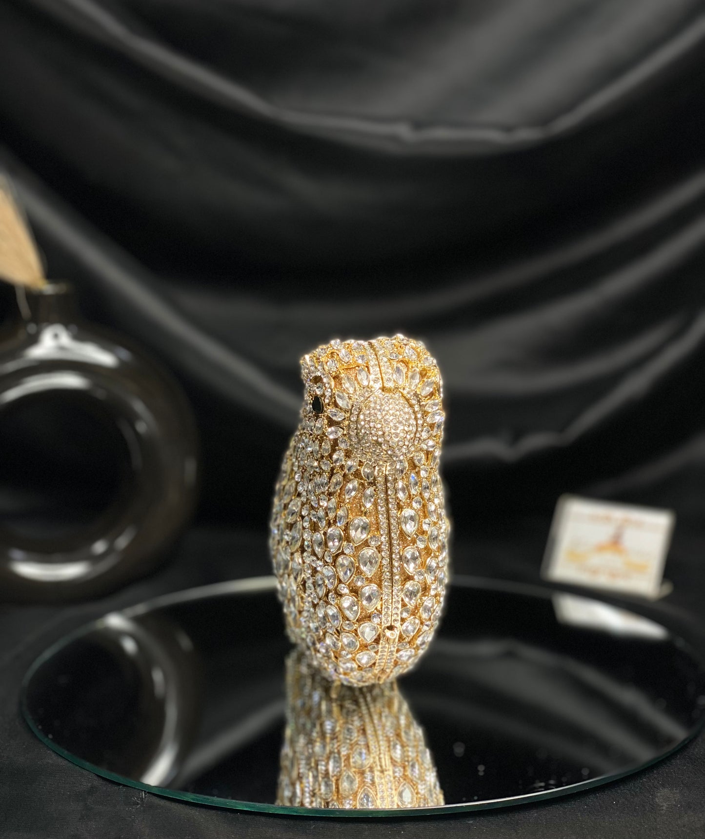 Bird Crystal Clutch