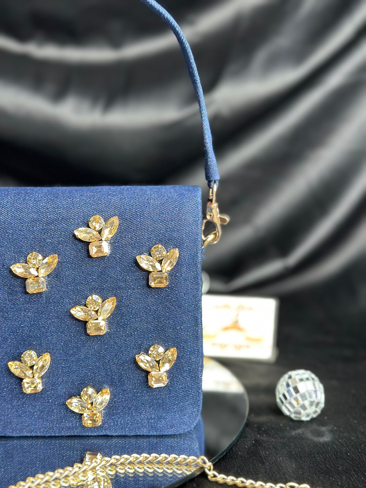 Denim Stud Bag