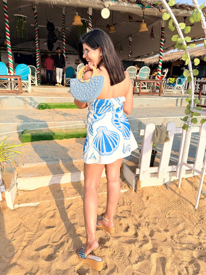 Denim Basket Bag