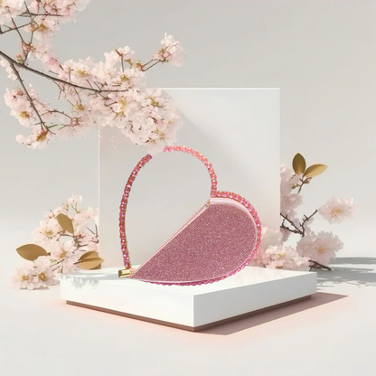 Glitter Heart Bag