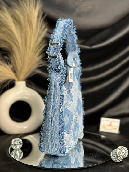 Denim Bucket Bag