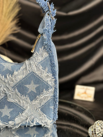 Denim Bucket Bag