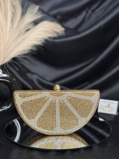Lemon Crystal Clutch