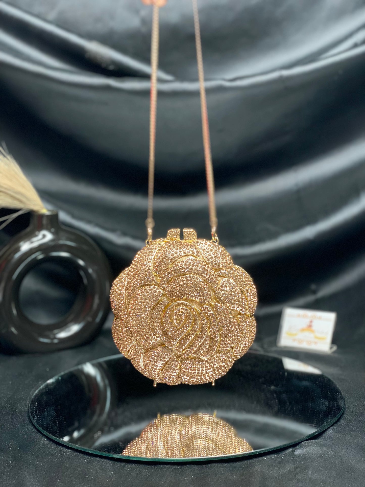 Gold Flower 2.0 Crystal Clutch