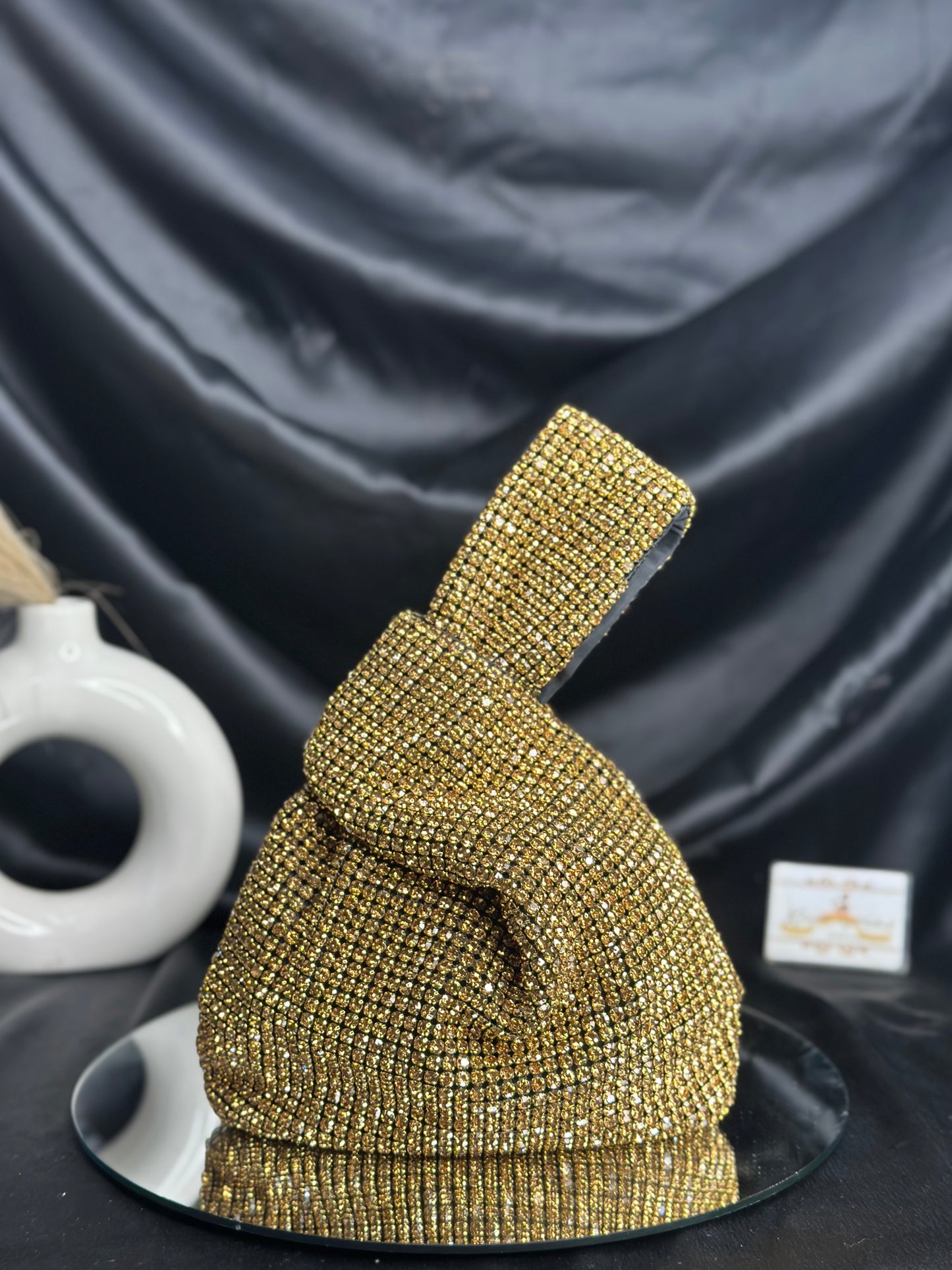 Tristan Tie-up Rhinestone Bag