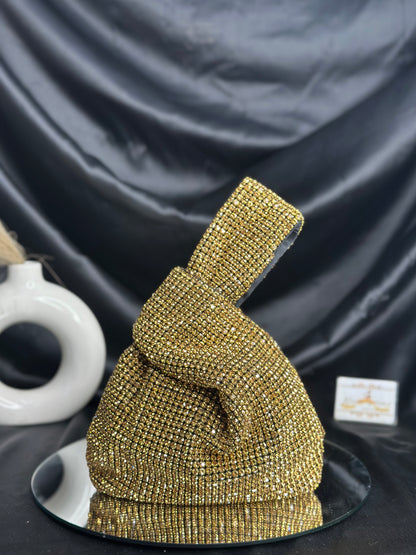 Tristan Tie-up Rhinestone Bag
