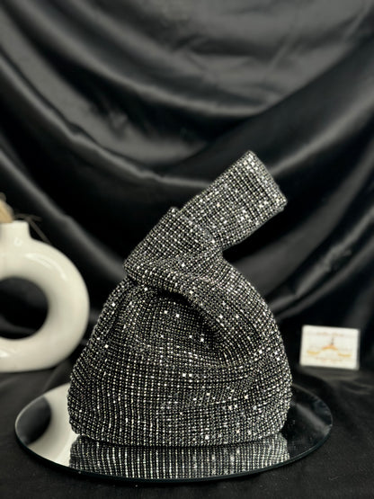 Tristan Tie-up Rhinestone Bag