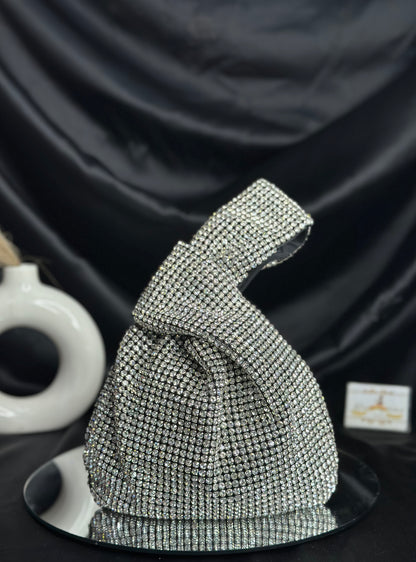Tristan Tie-up Rhinestone Bag