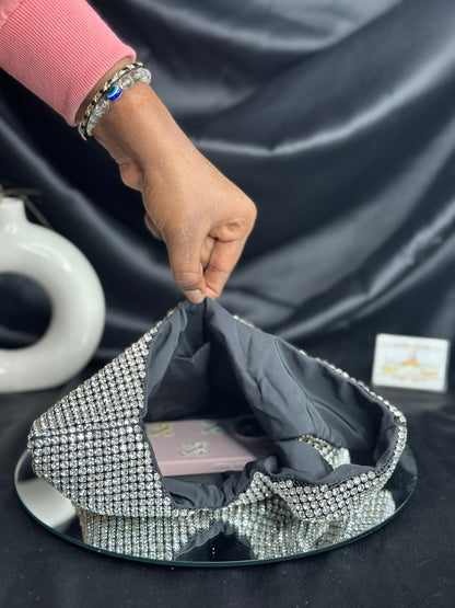 Tristan Tie-up Rhinestone Bag