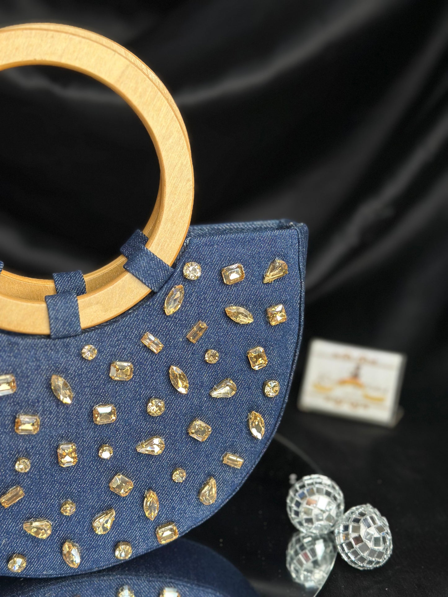 Denim Basket Bag