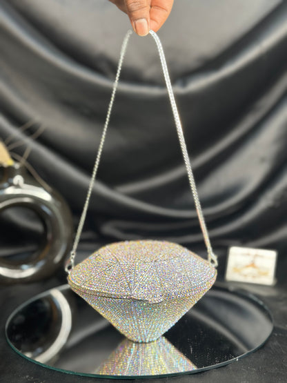 Diamond Crystal Clutch - Rainbow