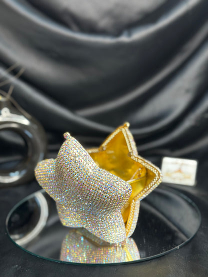 Star Crystal Clutch - Gold
