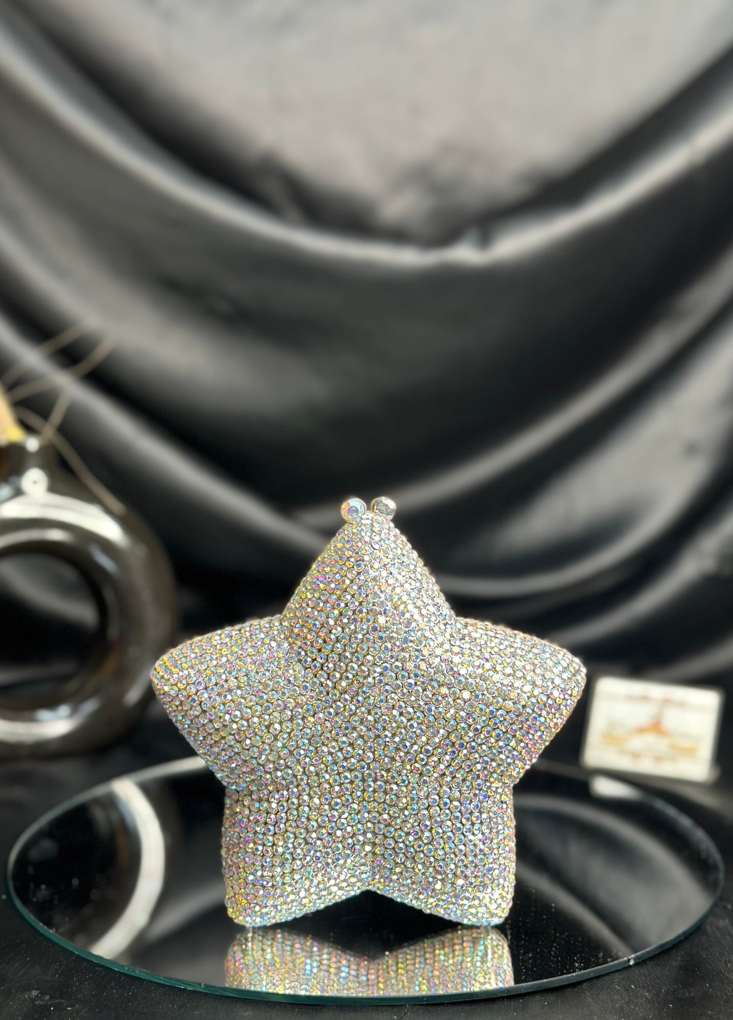 Star Crystal Clutch - Silver