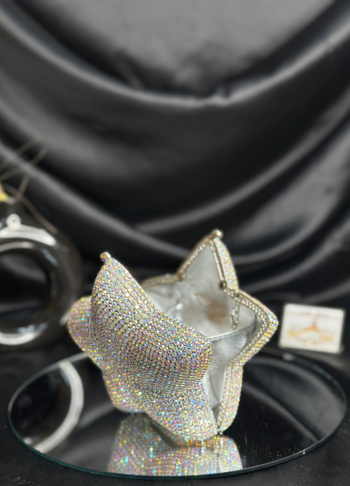 Star Crystal Clutch - Silver