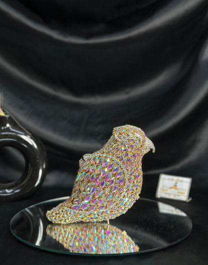 Bird Crystal Clutch - Gold AB