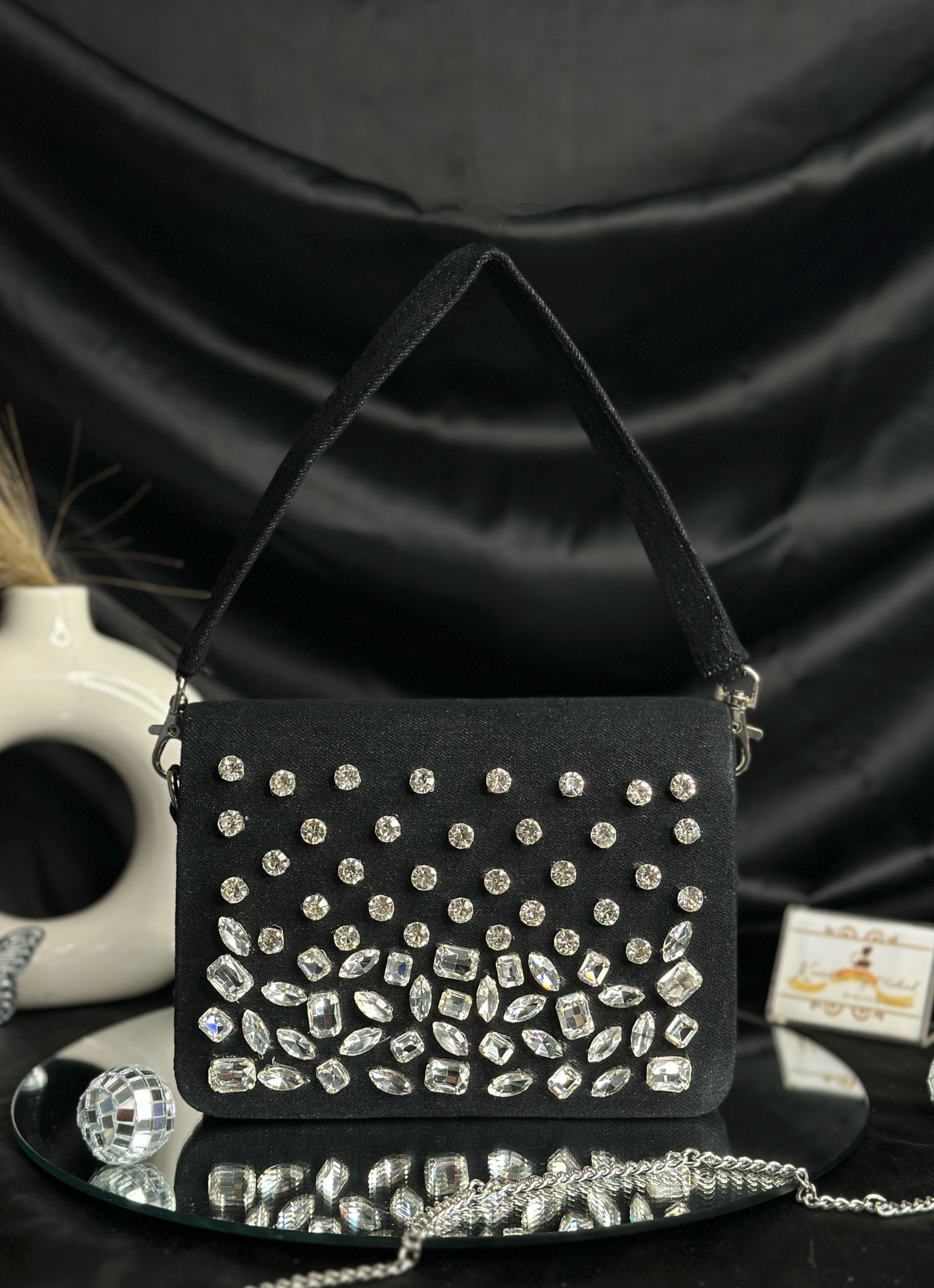 Denim Stone Bag