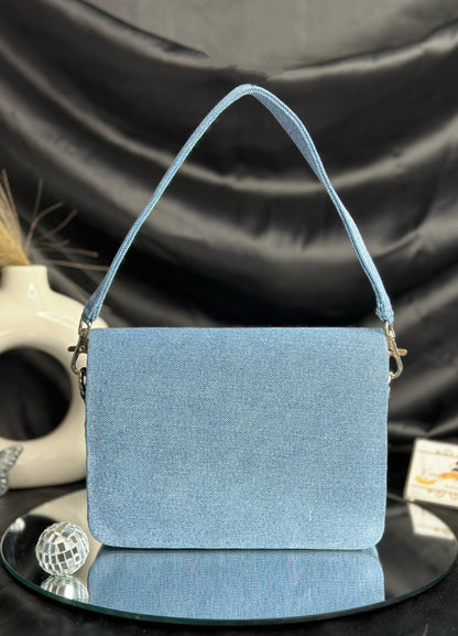 Denim Stone Bag