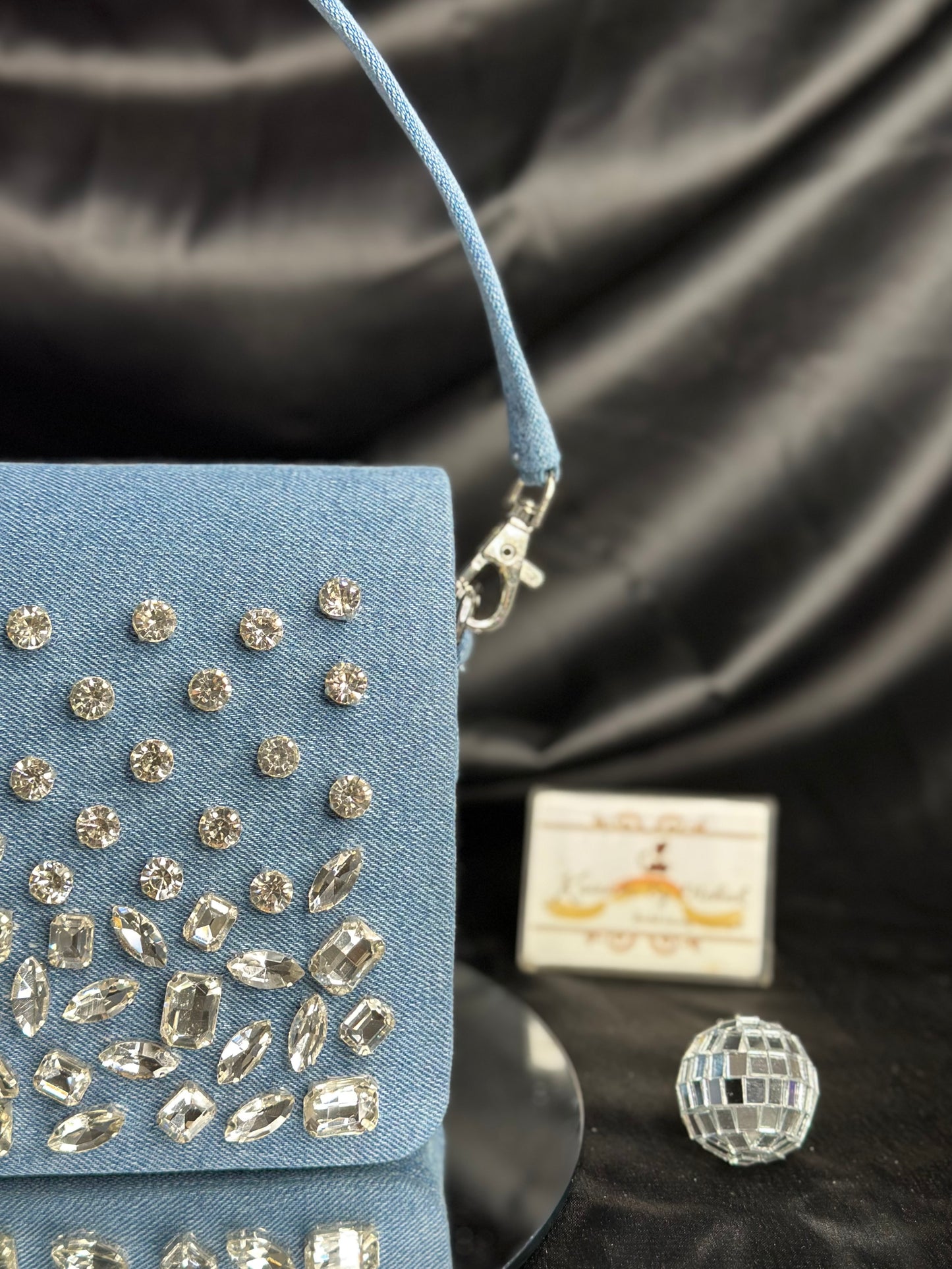 Denim Stone Bag