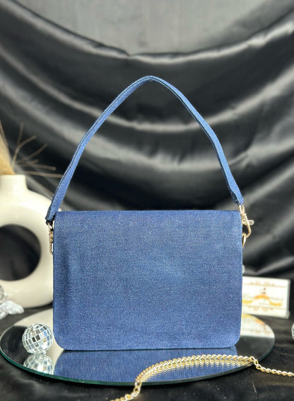 Denim Stud Bag